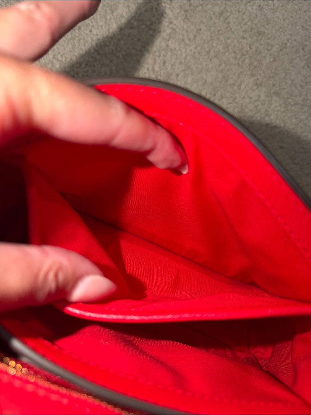 Tory Burch Red Top-Handle Satchel with Crossbody Strap - Picture 5 of 6